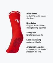 Grip Socks - Röd